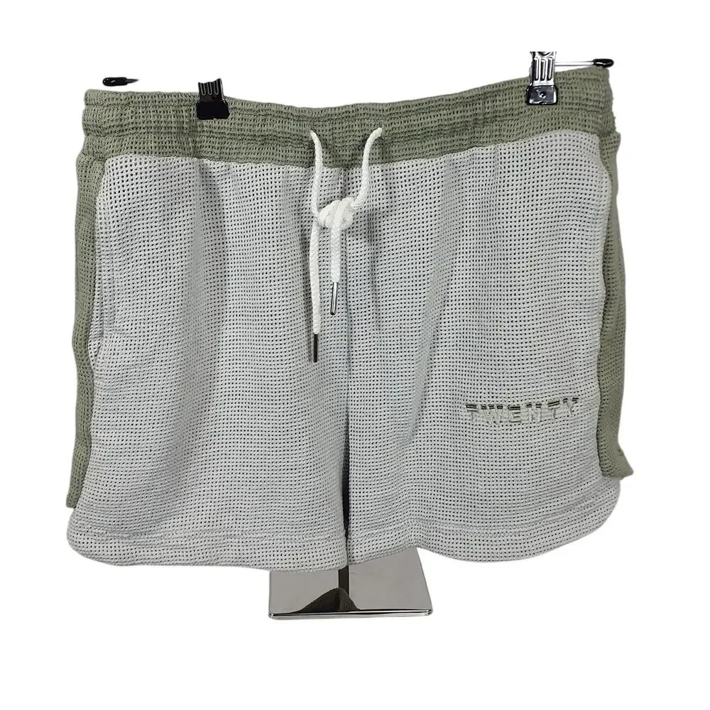 Twenty Montreal Textured Good Grey And Sage Breathe Shorts Size S - Picture 2 of 5